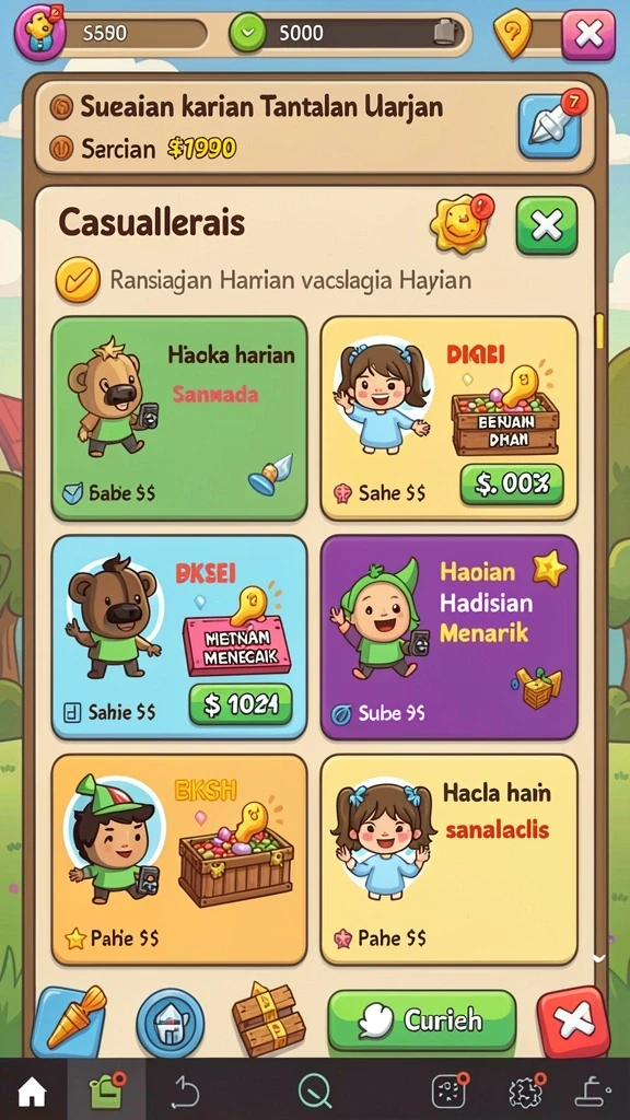 kkwin - Level yang menantang dengan berbagai misi seru.