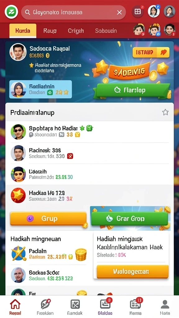 sand77 - Tangkapan layar menampilkan dunia yang indah dan beragam karakter.